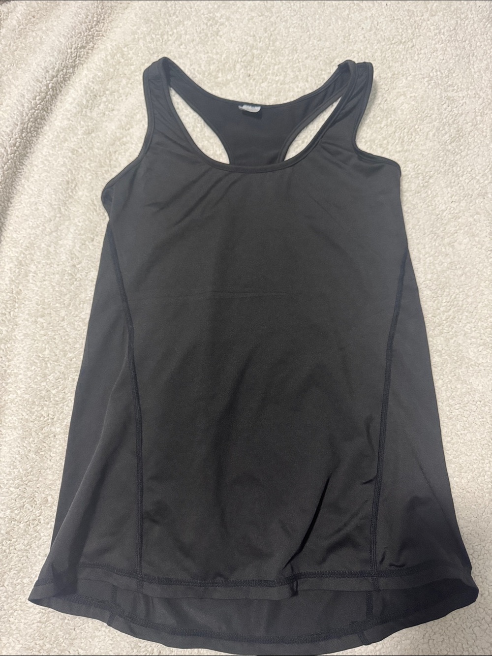 Women's Black Racerback Performance Tank Top